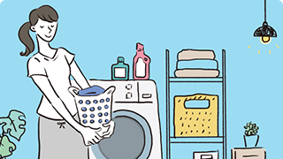 ご家庭でのお洗濯方法