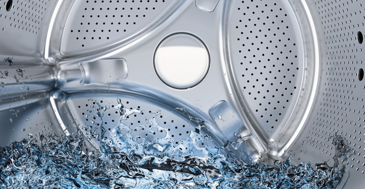 洗濯の水温で汚れの洗浄力が変わる。