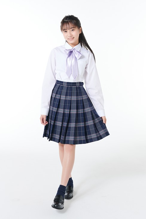 チェックプリーツスカート ネイビー（48cm丈） / KANKO Harajuku Select / 【公式通販】カンコーオンラインショップ原宿