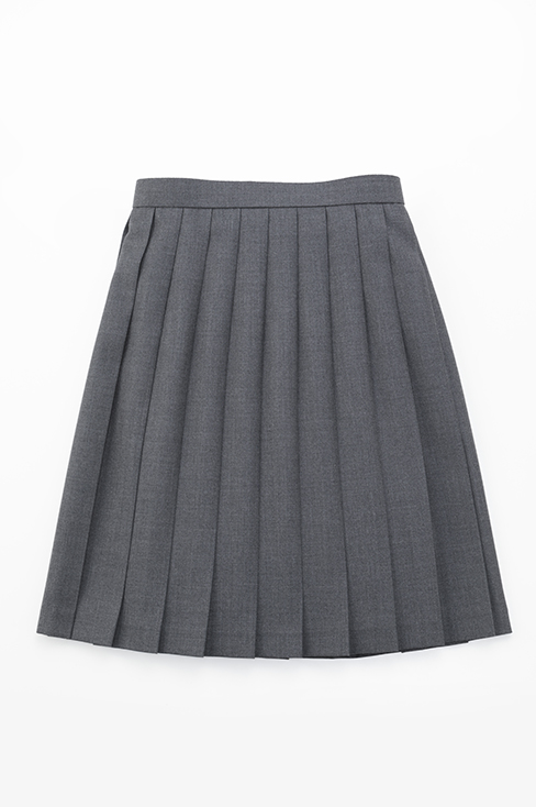 無地プリーツスカート ネイビー チャコール ブラック（48cm丈） / KANKO Harajuku Select